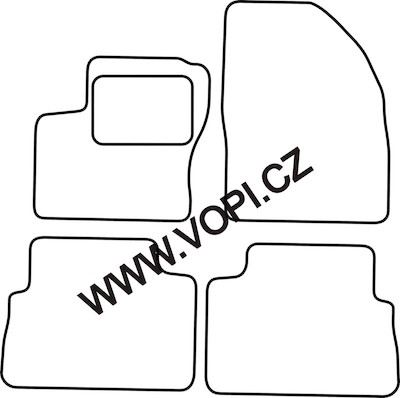 Autokoberce Ford Focus C-Max 10/2003 - 2008 Carfit (1443)